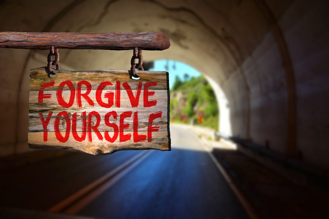 Forgive yourself sign